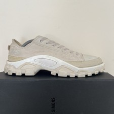Raf Simons Detroit Runner Trainers in chalk white size uk 10 ½