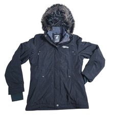 Iguana Womens Waterproof Ski Coat Jacket Size Small 38 Pink Hooded Insulated Zip