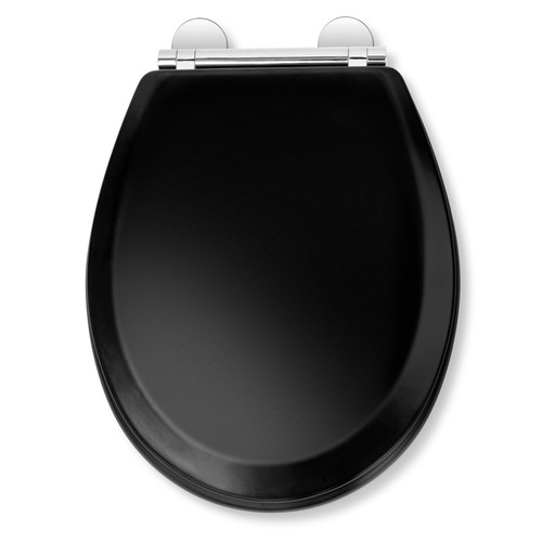 Croydex black toilet seat soft - black,