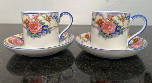 Aynsley floral espresso - aynsley, cups