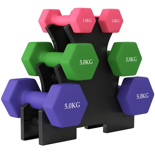 Sportnow hex dumbbells - dumbbells, set