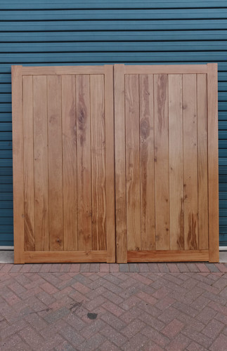 Solid oak garage doors - garage,