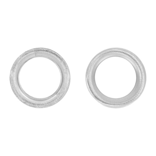 2pcs silver nickel brass - silver,