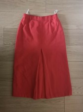  A-line skirt UK 10 EU 36 coral Red tailored Jacques Vert designer High Quality