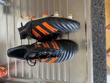 ADIDAS ADIPOWER PREDATOR TRX SG FOOTBALL BOOTS V23540 2011 UK 7 MEN BLACK/ORANGE