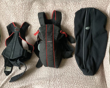 Baby Bjorn Active Black Red Cotton Baby Carrier Infant Sling Adjustable