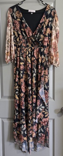 Harlow rose floral mesh maxi - harlow,