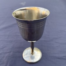 Stainless Steel 18-8 Wine Drink Stemmed Goblet Height: 5”