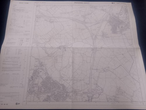 Vintage map 10000 - os, south