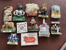 Bundle of 12 Fridge Magnets Featuring UK Countries And Towns