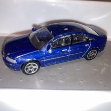 Realtoy Audi A8 Model Kit 1/63 Scale Blue Die Cast Loose Play Worn