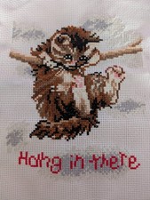 Unframed finished cross - finished, stitch