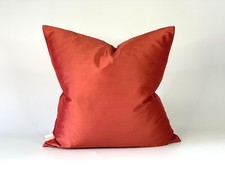 terracotta silky cushion cover 16"x 16"
