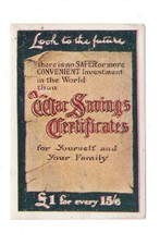GREAT BRITAIN WW I WAR SAVINGS