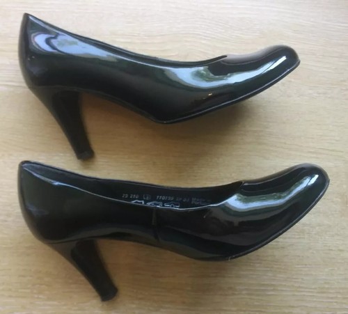 Gabor size black patent - size, 4
