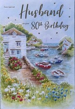 80th Husband Birthday card -