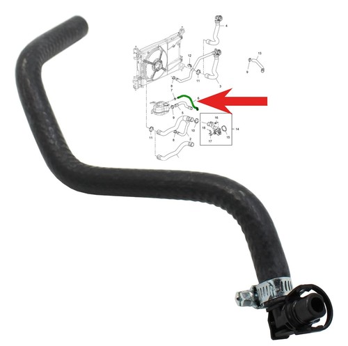Water hose thermostat - hose,