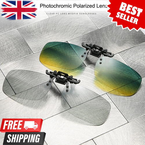 Photochromic polarised clip - clip, on