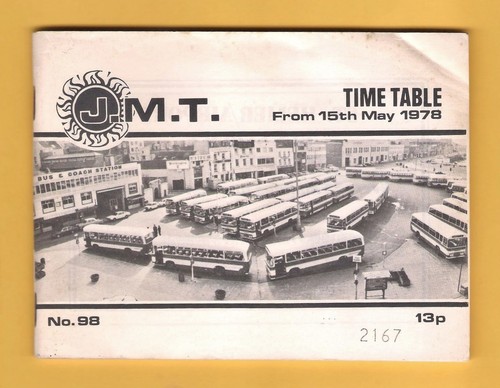 Jmt bus timetable - timetable, booklet