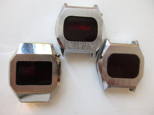 Red led men 1970 watches - men's, 1970's