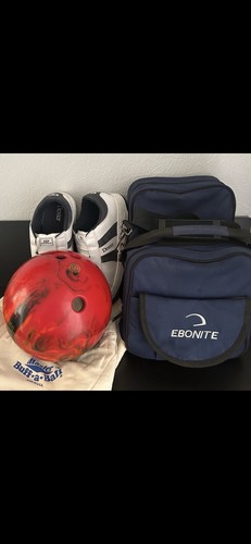 Bowling ball with bag and - with,