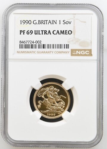 1990 gold proof full sovereign - gold,