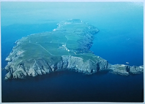 Lundy island postcard - island, —