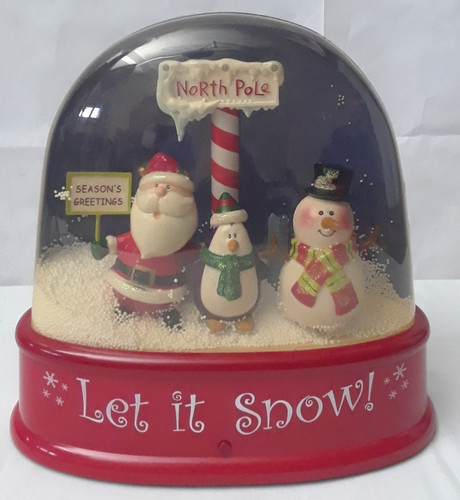 Gemmy musical snow - musical, globe