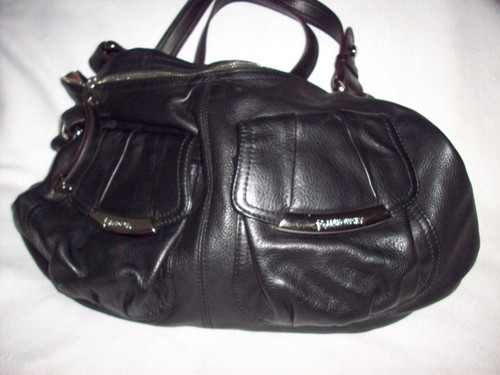 Makowsky black leather hobo - b,