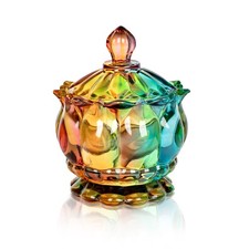 6 oz Colorful Embossed Glass