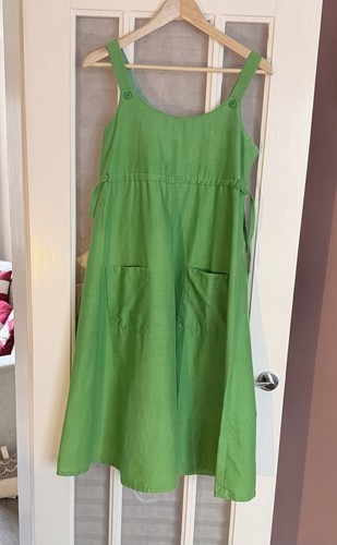 Bright green cotton - bright, apron