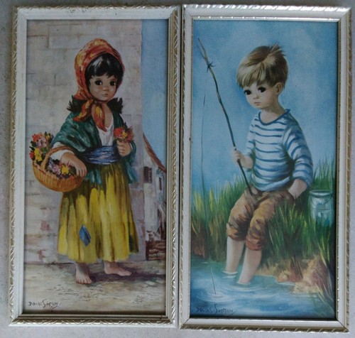 Vintage retro 1960s big eyed - 1960s,