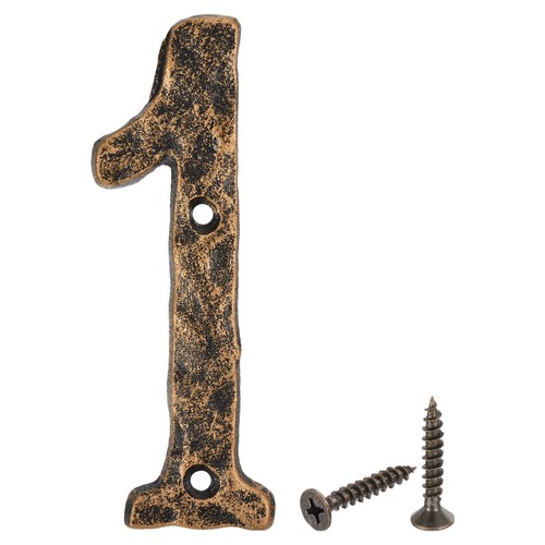 House address number 5 - house, inch