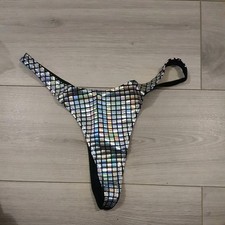 BNWOT Black & Silver PVC