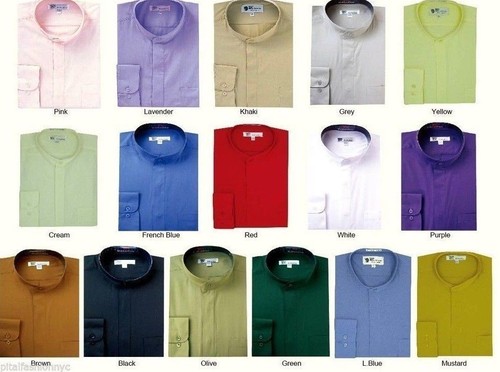 Mens mandarin collar banded - mandarin,