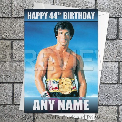 Rocky balboa birthday card - balboa,
