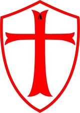 Knights templar shield - templar, decal