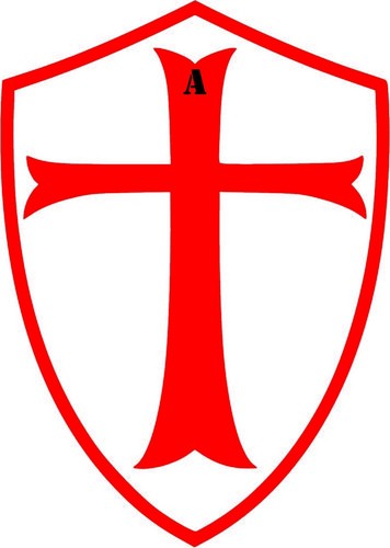 Knights templar shield decal - shield,