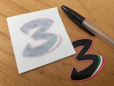 Max Biaggi no3 Race Number (Very Small Pair)