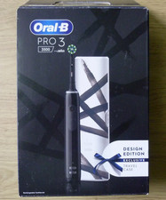 Oral-B: Pro Series 3 + designer travel case + brush head. Black. Box opened.