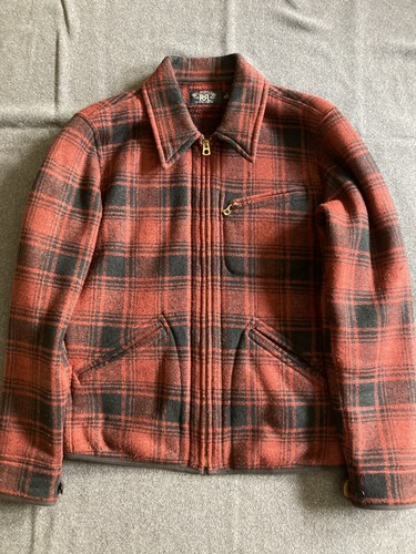 Rrl weist plaid fleece jacket - rrl,