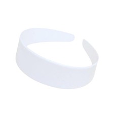 White 4cm Extra Wide Plain