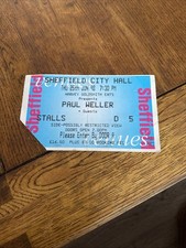 PAUL WELLER CONCERT TICKET
