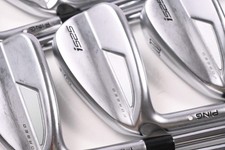 Left Hand Ping i525 Irons / 4-PW / White Dot / Stiff Flex Ping AWT 2.0 Shafts