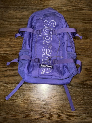 Supreme purple backpack - supreme,