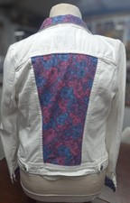 Upcycled hand decorated white