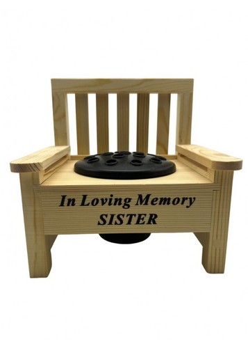 Sister wooden memorial - wooden,