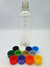 Clear 500ml Rib PET Bottles