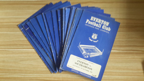Everton 1960 programmes - everton,