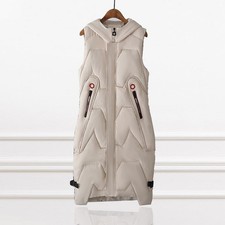 Womens Ladies Hooded Long Line
